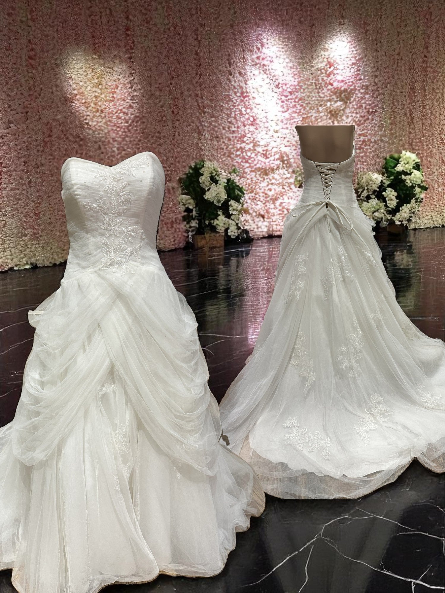 David’s Bridal Princess-Style Ball Gown with a Sweetheart Neckline- SIZE 6