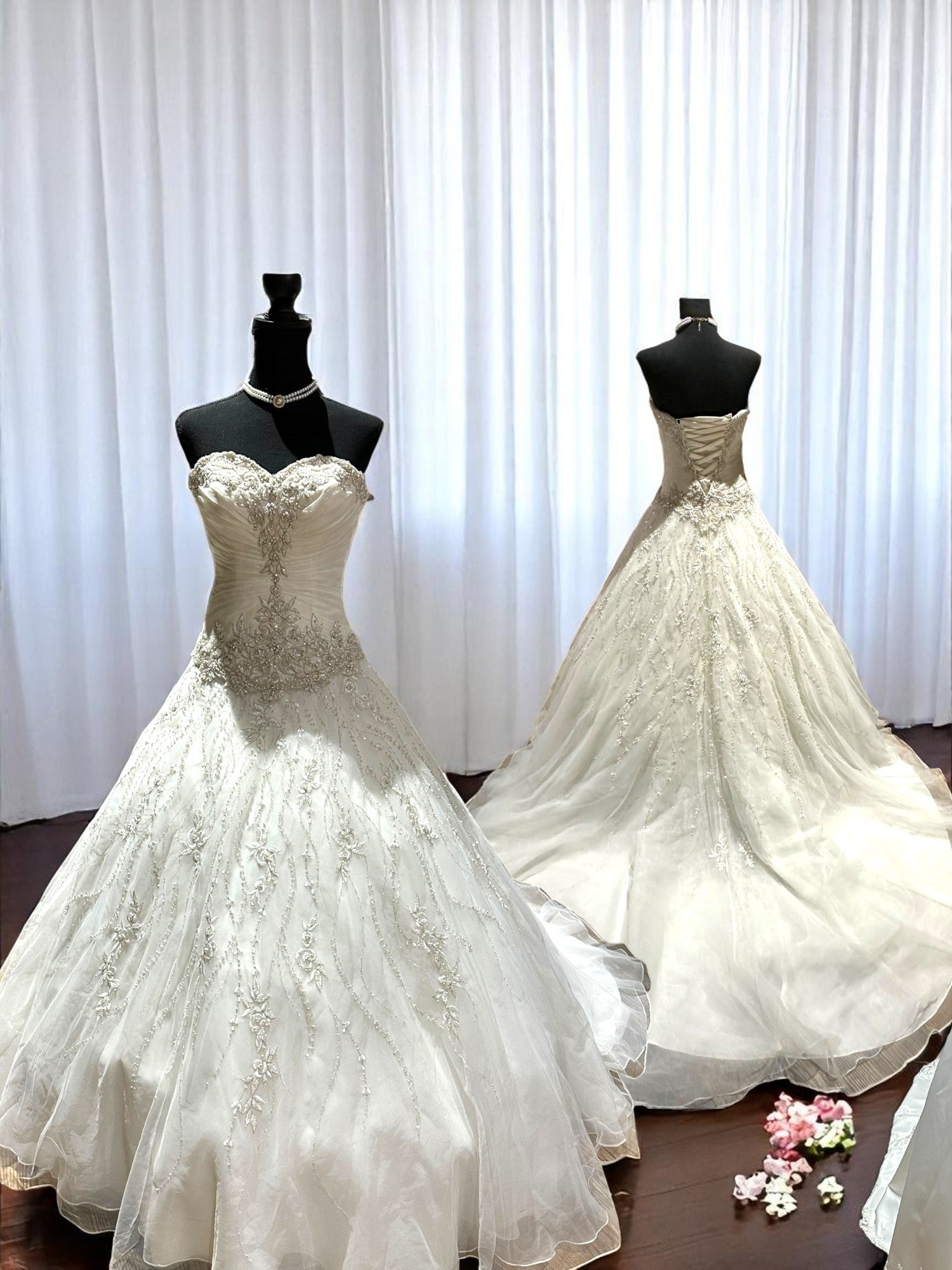 Allure Strapless Ball Gown with Sweetheart Neckline /SIZE 4