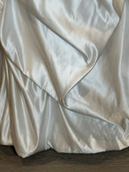 Allure Bridals Strapless Beaded Wedding Dress with Satin Ball Gown Skirt & Train SIZE 10