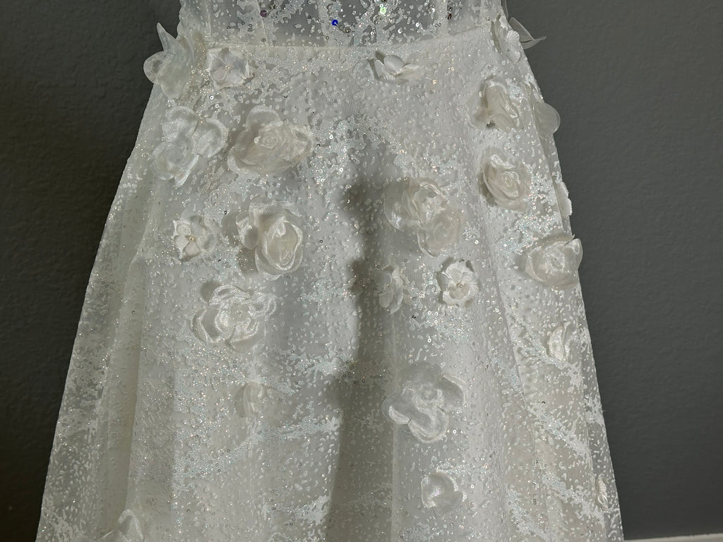 A Custom Couture-Style Ball Gown with  intricate Details Throughout with Sweet Heart Neckline SIZE 6