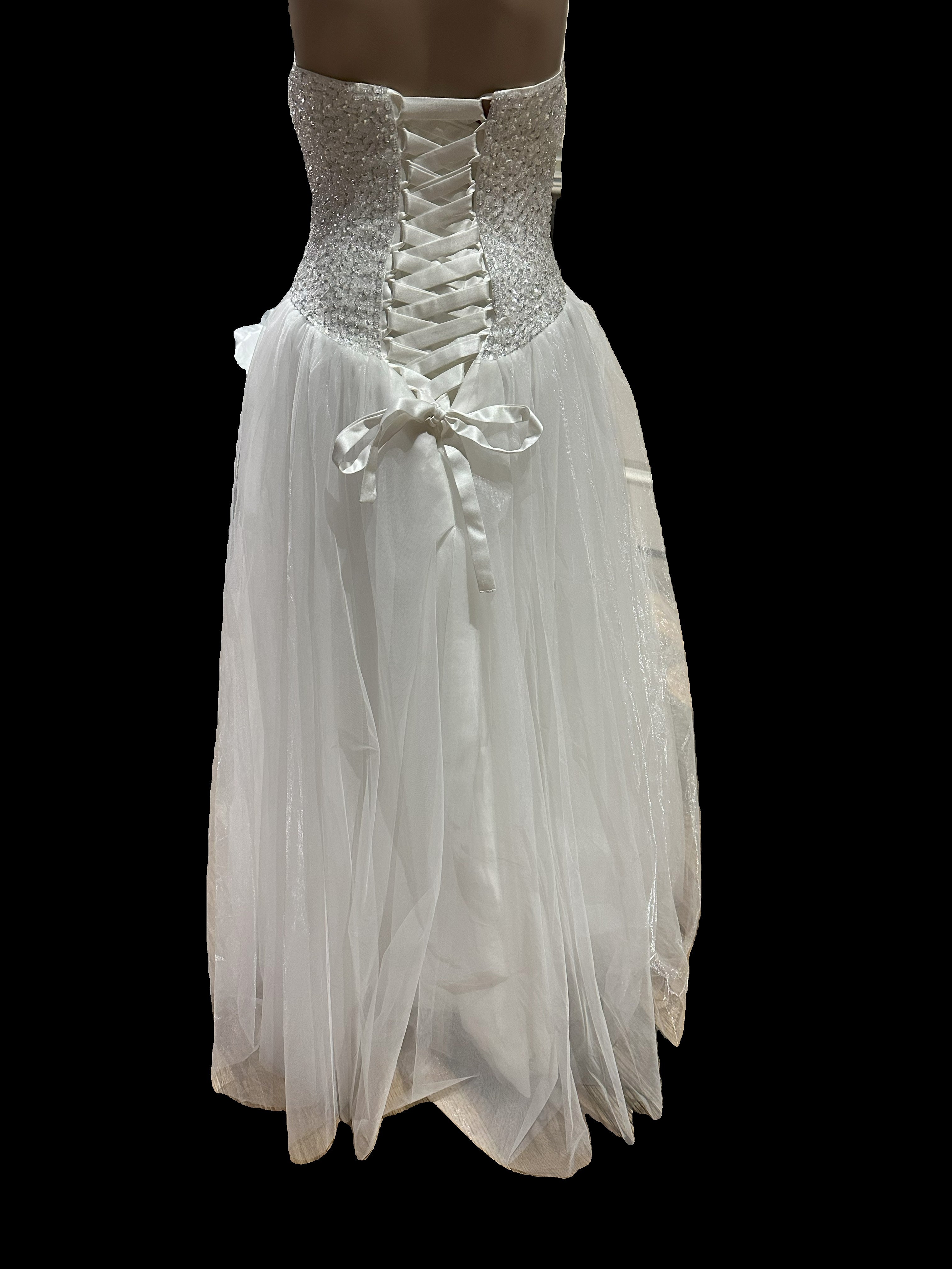Alfred Angelo A-Line Strapless Sweetheart Gown with a  Corset Back- SIZE 8