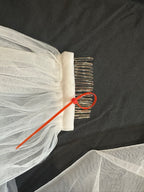 Cathedral Length Wedding Veil – Lace Edge Bridal Veil, Single Tier Soft Tulle Veil