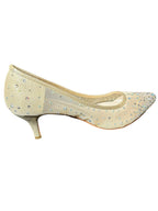 David’s Bridal DB Studio Crystal Embellished Bridal Heels – Champagne Pointed Toe Pumps
