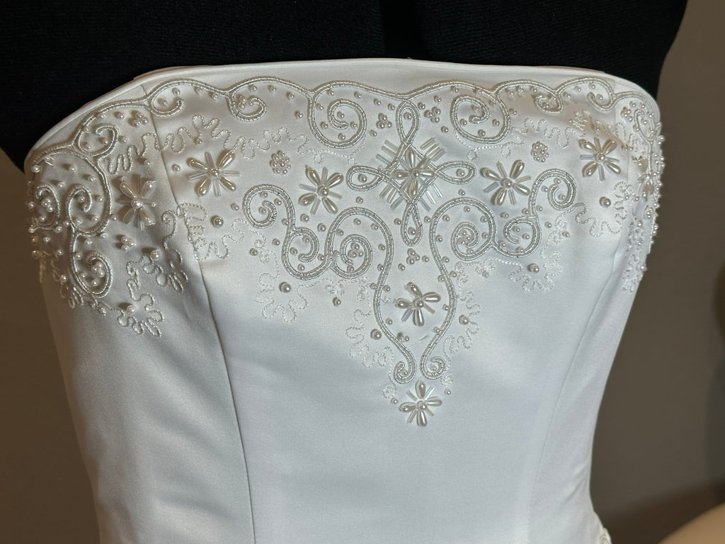 Christina Wu Strapless Ballgown with Royal Train SIZE 8