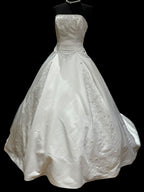 Christina Wu Strapless Ballgown with Royal Train SIZE 8