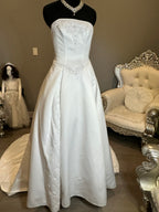 Christina Wu Strapless Ballgown with Royal Train SIZE 8