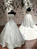 Christina Wu Strapless Ballgown with Royal Train SIZE 8