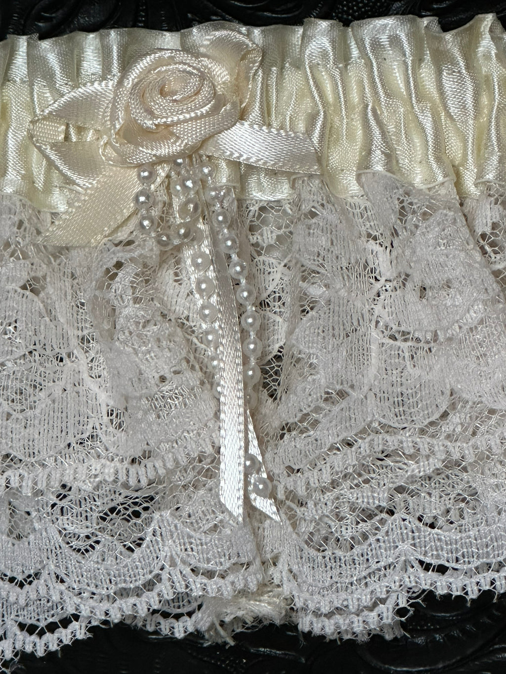Vintage Lace Bridal Garter Belt