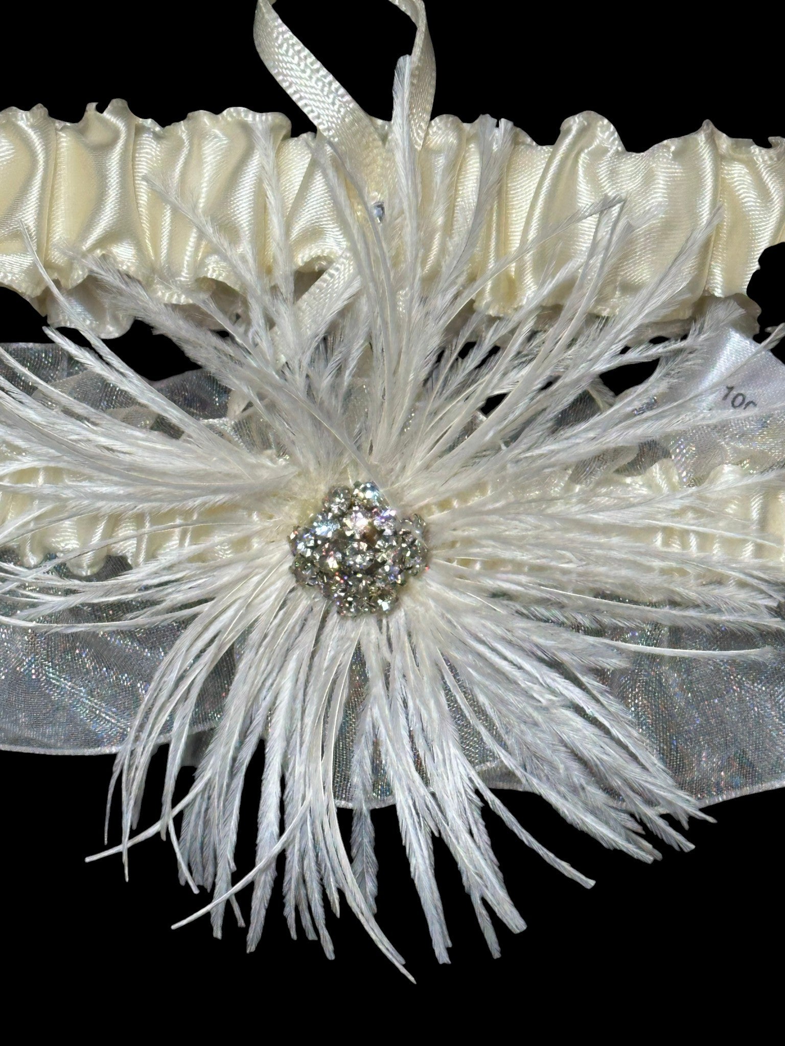 Vintage-Inspired Feather Bridal Garter Set