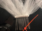 Simple Fingertip Wedding Veil | Single Tier Classic Tulle Bridal Veil
