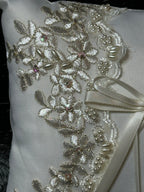 Pearl & Lace Wedding Ring Pillow