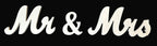 “Mr & Mrs” Freestanding Wedding Sign Set