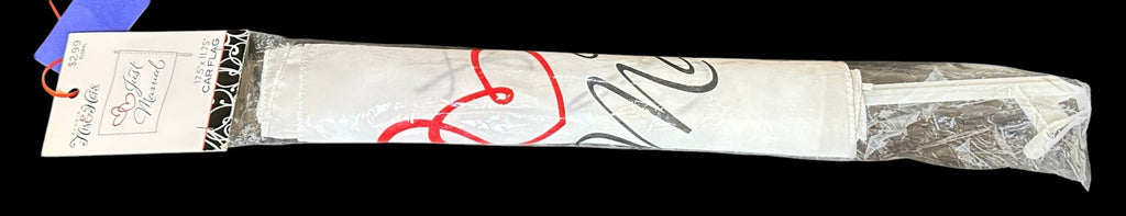 His & Hers “Just Married” Wedding Car Flag