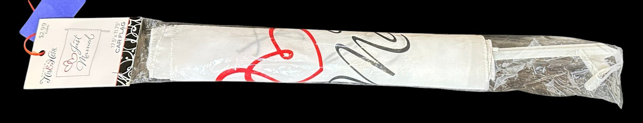 His & Hers “Just Married” Wedding Car Flag