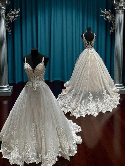 Ida Torrez Couture-Style Ball Gown Wedding Dress/ SIZE 2
