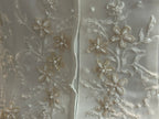 Michaelangelo Collection Ivory A-Line Satin Gown with Beading SIZE 8