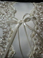 Pearl & Lace Wedding Ring Pillow