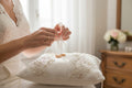 Pearl & Lace Wedding Ring Pillow