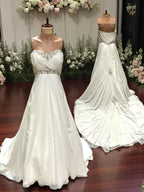 Rhiannon A-Line Strapless Sweetheart Wedding Dress/ SIZE 4