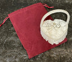 Heart-Shaped Wedding Ring Holder Box with Rhinestone “Love” Design