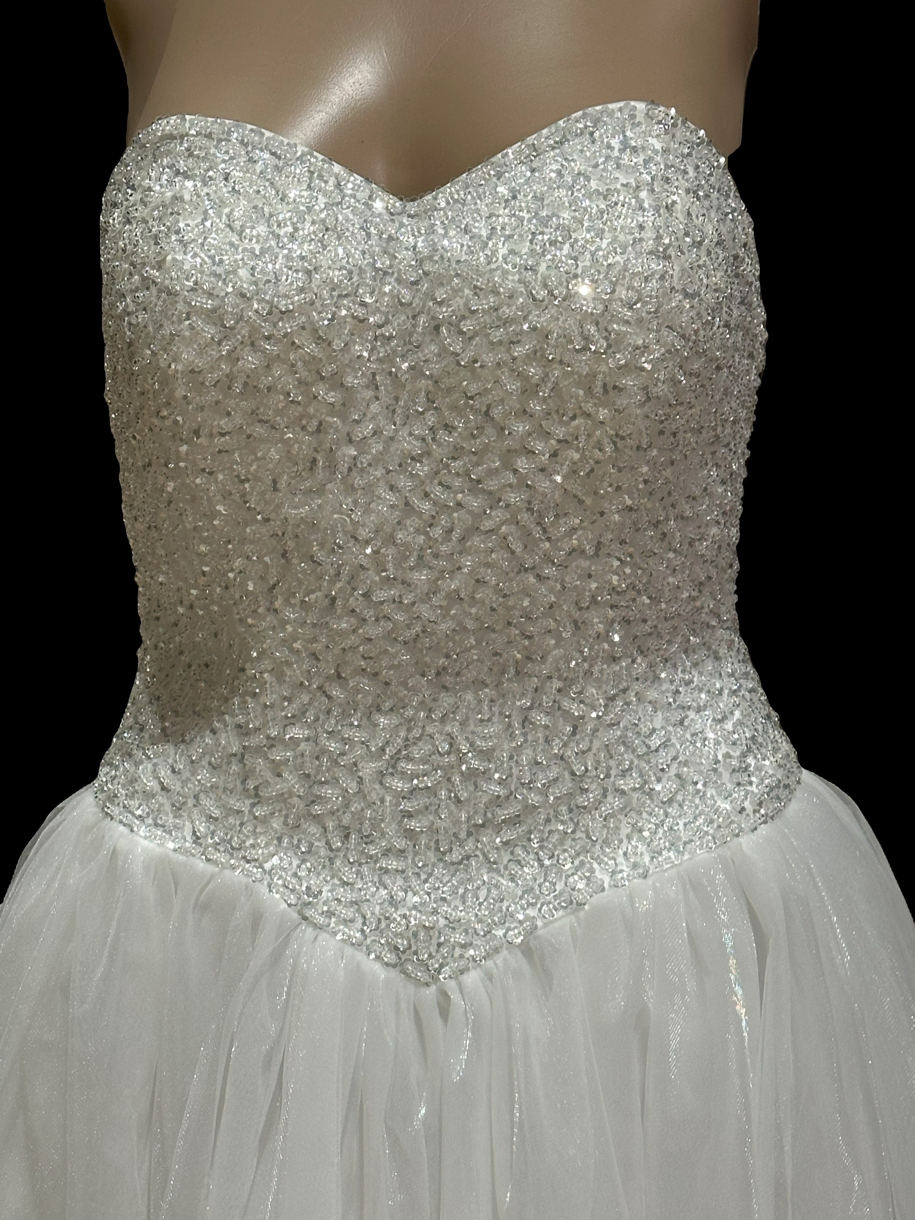 Alfred Angelo A-Line Strapless Sweetheart Gown with a  Corset Back- SIZE 8