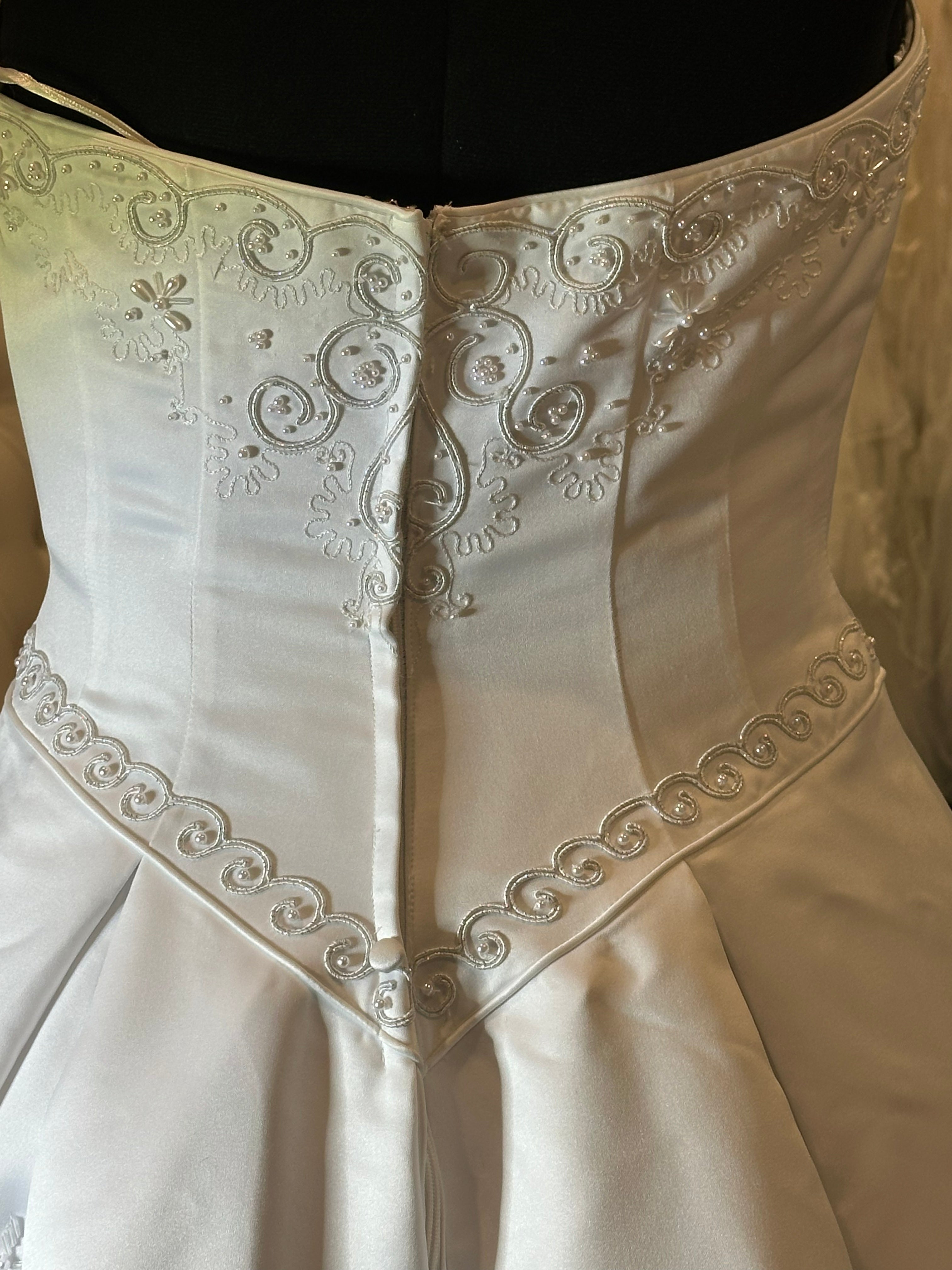 Christina Wu Strapless Ballgown with Royal Train SIZE 8