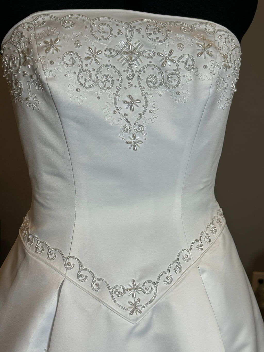 Christina Wu Strapless Ballgown with Royal Train SIZE 8