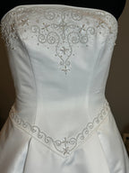 Christina Wu Strapless Ballgown with Royal Train SIZE 8